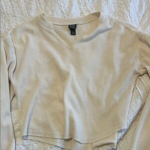 Wild Fable Long Sleeve Waffle Knit Top